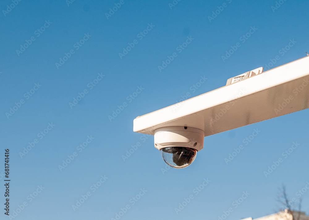 Surveillance camera at high altitude Surveillance camera at high altitude