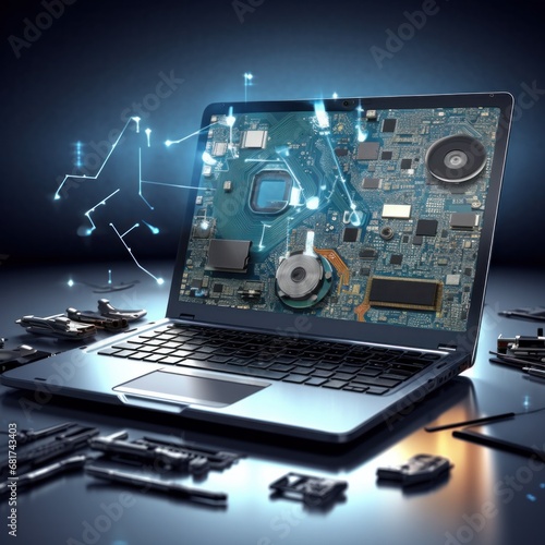 online tutorials or consulting forums dedicated to laptop repairs
