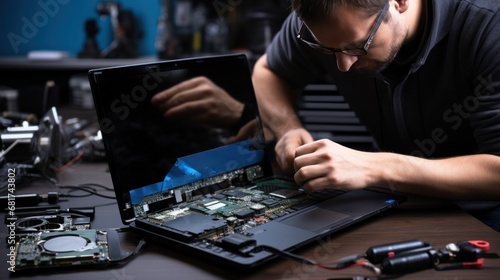 online tutorials or consulting forums dedicated to laptop repairs