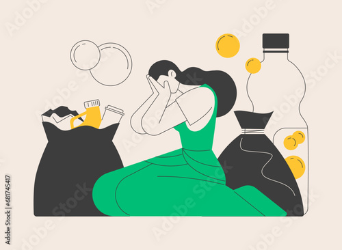 Sanitation access abstract concept vector illustration.
