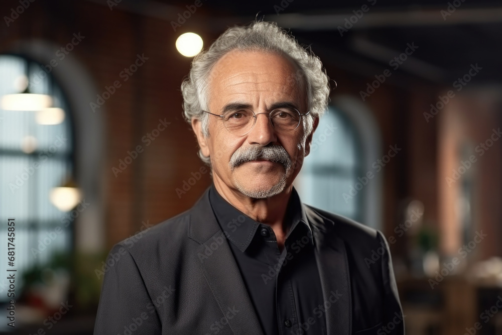 Man wearing suit and glasses standing in room. Suitable for business, office, or professional concepts Man wearing suit and glasses standing in room. Suitable for business, office, or professional concepts
