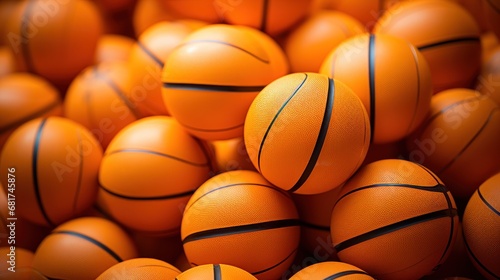 orange basketball balls background photo