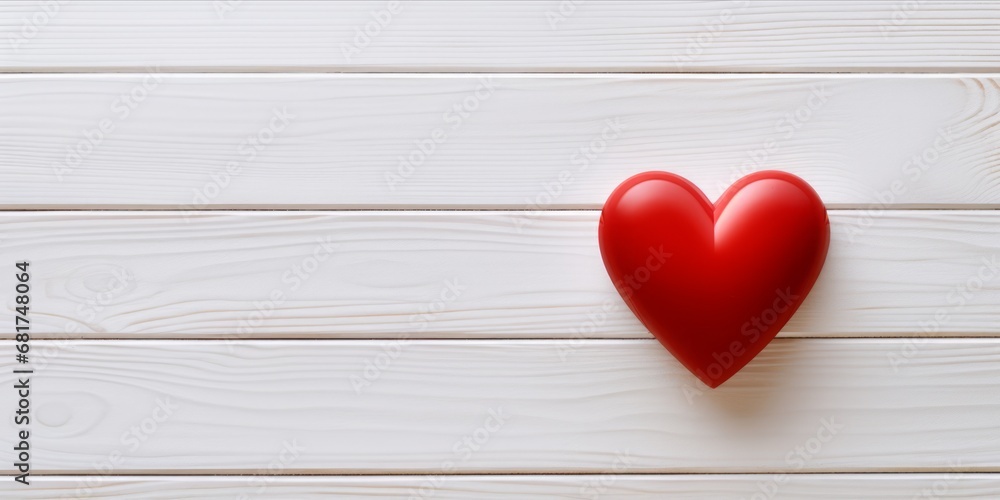Red Heart on White Wood, Framed in HD Wallpaper, Radiates Warm Wishes for a Merry Valentine's Day, Adding a Touch of Romance to Your Screen Red Heart on White Wood, Framed in HD Wallpaper, Radiates Warm Wishes for a Merry Valentine's Day, Adding a Touch of Romance to Your Screen