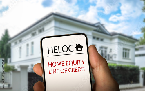 Home Equity Line of Credit - Heloc Concept