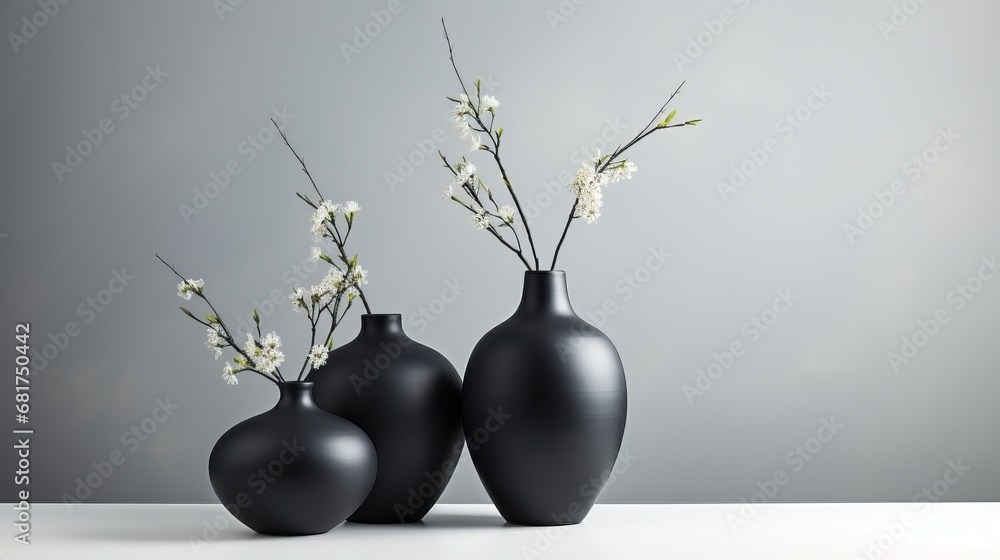 Minimalist modern vases arrangement Minimalist modern vases arrangement