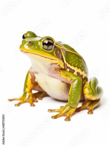 Frog Studio Shot Isolated on Clear White Background, Generative AI