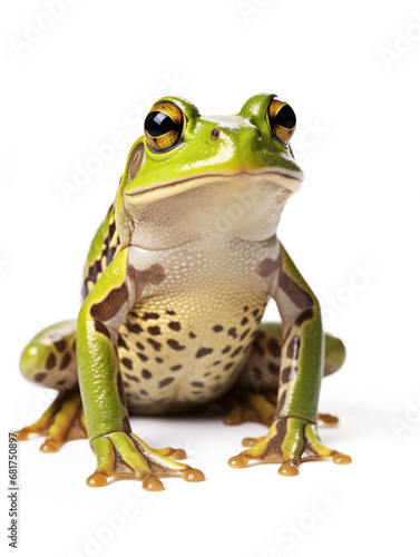 Frog Studio Shot Isolated on Clear White Background, Generative AI