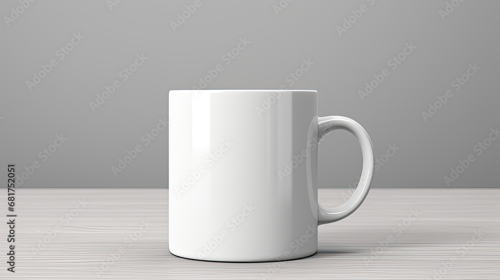 a white plain ceramic cup placed on a clean, minimalistic surface. a white plain ceramic cup placed on a clean, minimalistic surface.