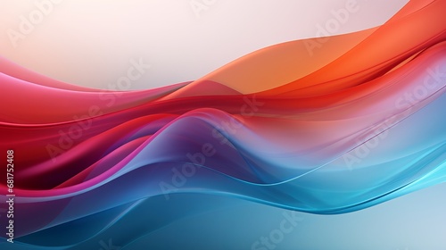 Smooth streaming wave illustration in dynamic multi colours