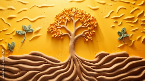 Best see play dough sun and tree photo