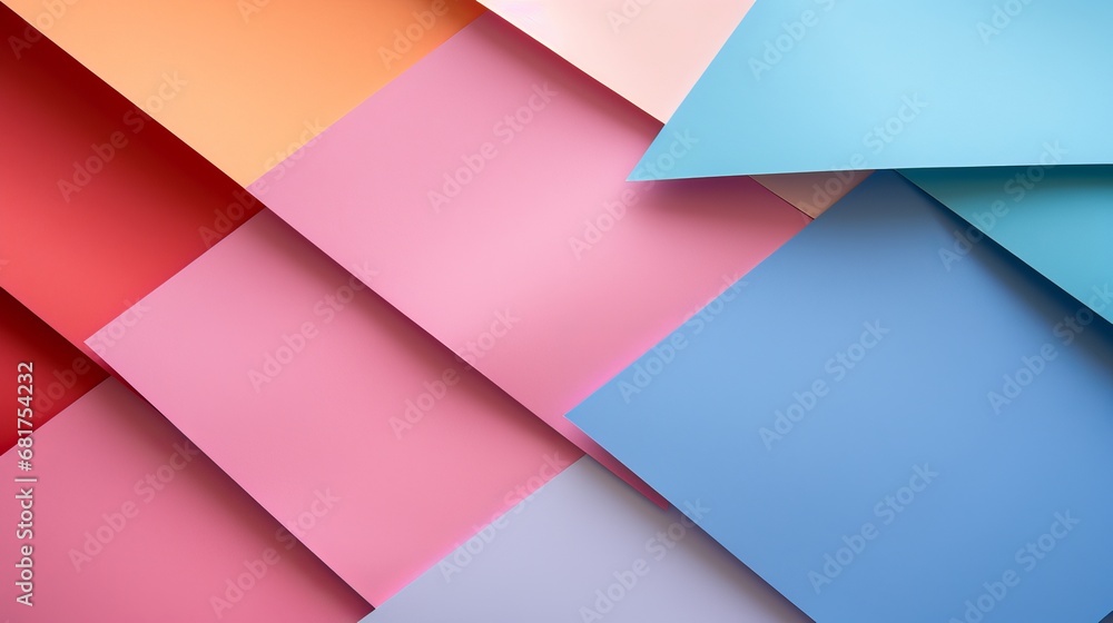 Top view of colorful sheets of paper Top view of colorful sheets of paper