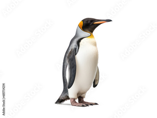 Penguin Studio Shot Isolated on Clear White Background  Generative AI
