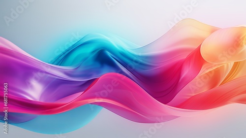 Dynamic colors stream in abstract wave design © Tahir