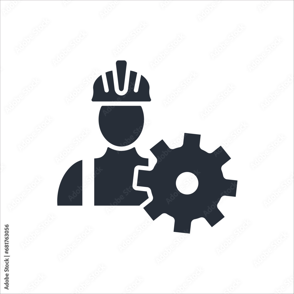 worker icon. vector.Editable stroke.linear style sign for use web design,logo.Symbol illustration. worker icon. vector.Editable stroke.linear style sign for use web design,logo.Symbol illustration.