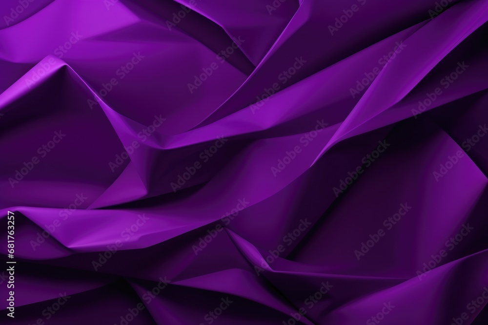 Abstract and purple background with crumpled fabric effect