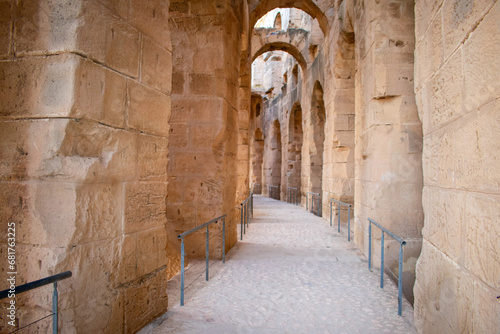 The Amphitheatre of El Jem modern-day city of El Djem  Tunisia  formerly Thysdrus 
