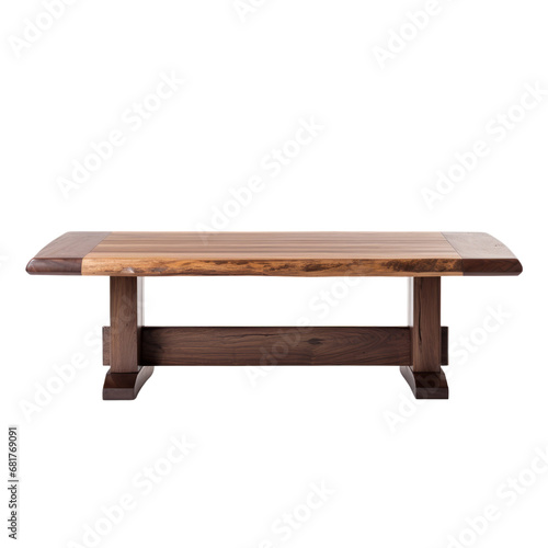Transitional style wooden coffee table with a natural finish, exuding warmth and traditional country style.