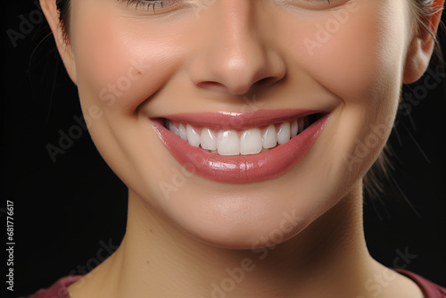 a woman's smile with braces on her teeth and one missing in the upper part of her mouth