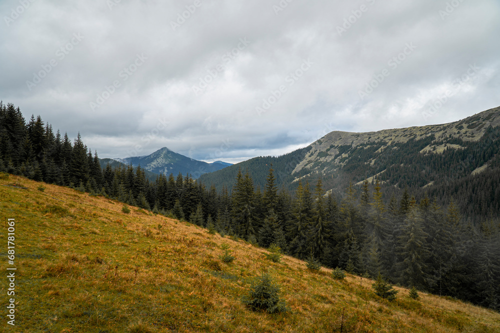autumn landscape of the Carpathian mountains