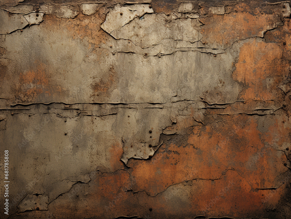 Obraz premium A rusted metal texture wallpaper background