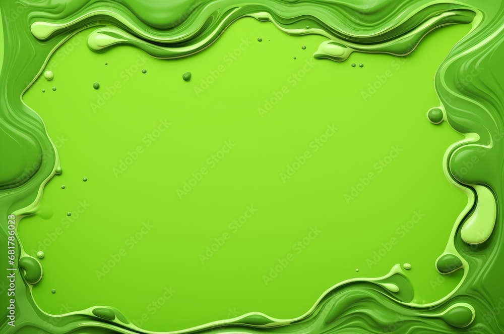 Fluorescent Green slime mockup. Glue drip. Generate Ai Fluorescent Green slime mockup. Glue drip. Generate Ai