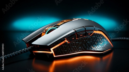 a computer mouse on a desk