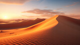 An image of a desert with incredible views under the light of the sun.