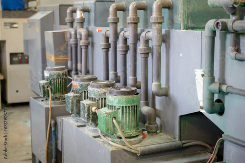 electric pump motors of industrial machines