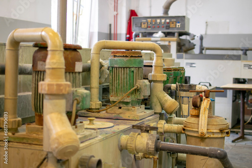 electric pump motors of industrial machines