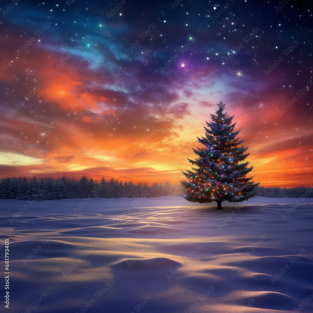 Winter Wonderland Sunset
