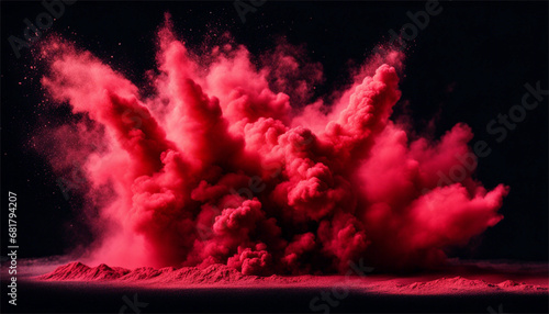 Sinfonia di polvere: un tripudio di colori AI photo