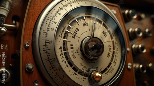 a close up of a dial
