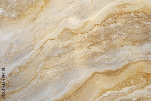 Luxurious marble texture in warm beige tones with natural veins and swirls, perfect for elegant backgrounds.