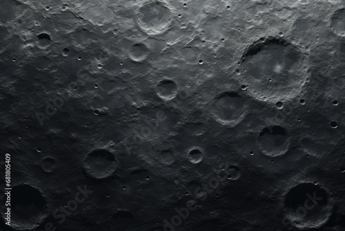 Close-up texture of the moon's surface showing craters and geological features
