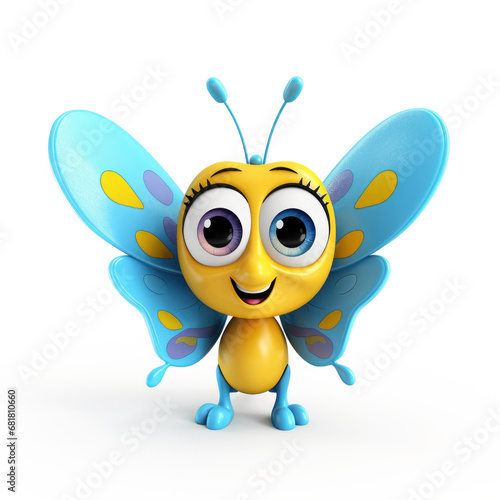 Cute Cartoon Blue and Yello...