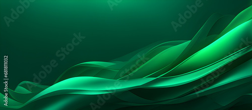 Green Colored Waves Digital Wallpaper Background Banner Graphic Design Colorful Gift Card Template