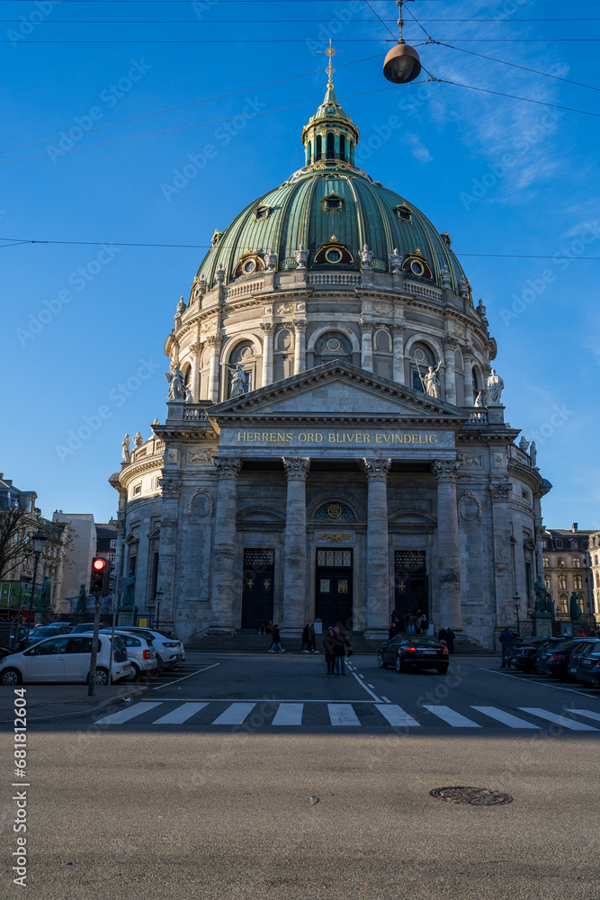 Φωτογραφία Copenhagen, Denmark - November 18, 2023: Frederiks Kirke / Frederik's Church Cop