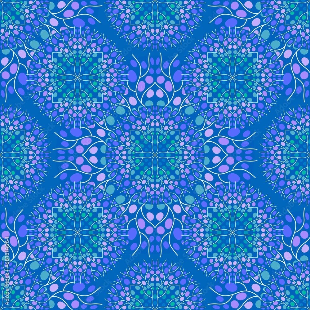Abstract circle seamless mandala pattern for fabrics and linens and wrapping paper and fashion textiles Abstract circle seamless mandala pattern for fabrics and linens and wrapping paper and fashion textiles