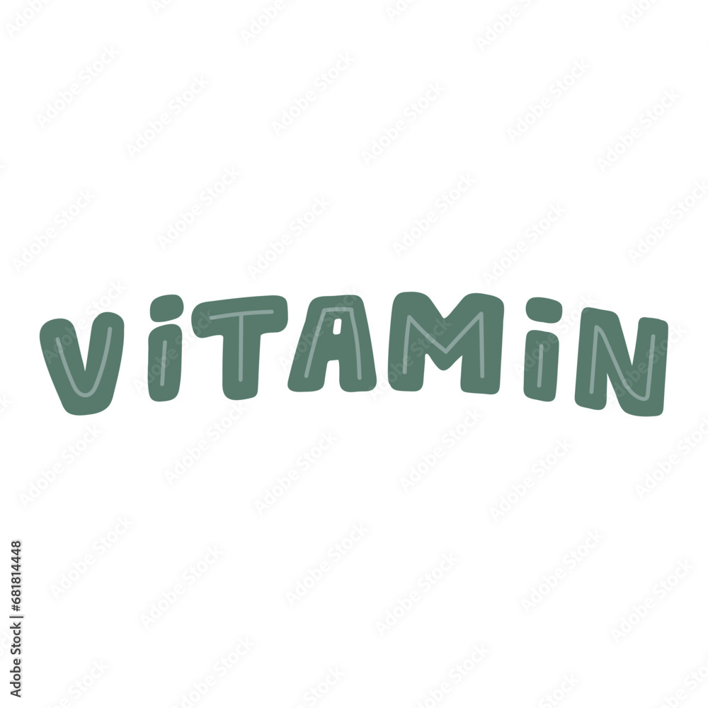 Lettering Vitamin
