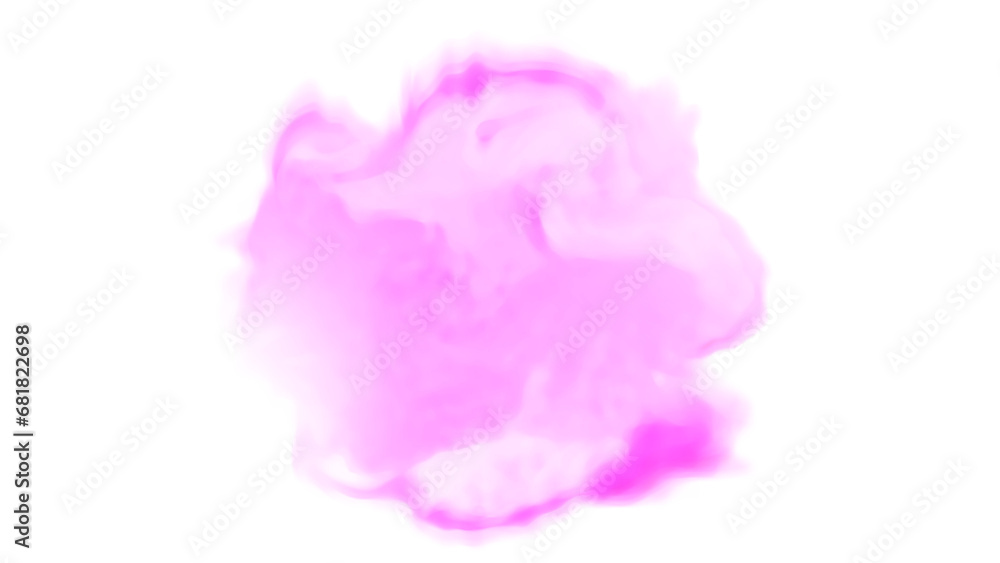 pink watercolor ink splash