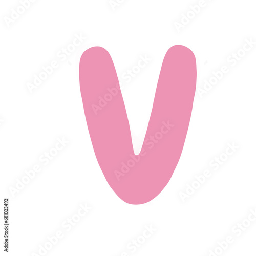 Alphabet letter V