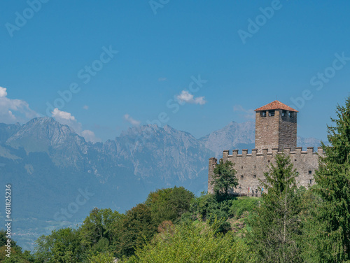 castle in the mountains