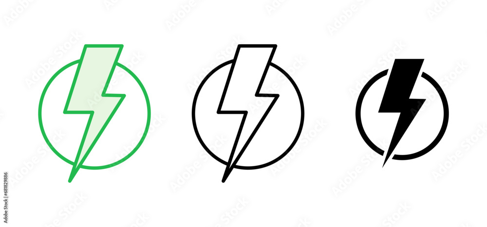 Power icon set. Power Switch Icon. Electric power Power icon set. Power Switch Icon. Electric power