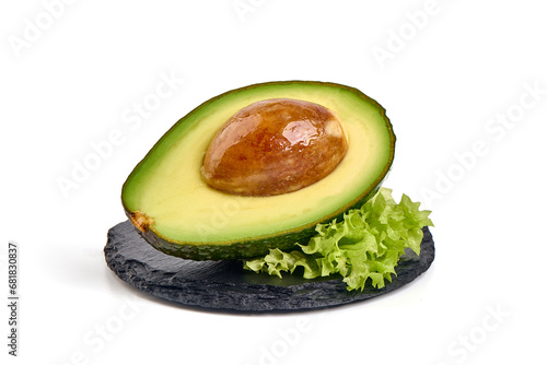 Avocado, isolated on white background. photo