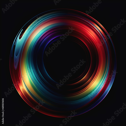 Red Rainbow Liquid Fluid Glass Background Image Abstract Digital Art Website Poster Gift Card Template