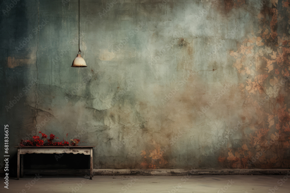 Photo of old grunge weathered empty wall interior Photo of old grunge weathered empty wall interior