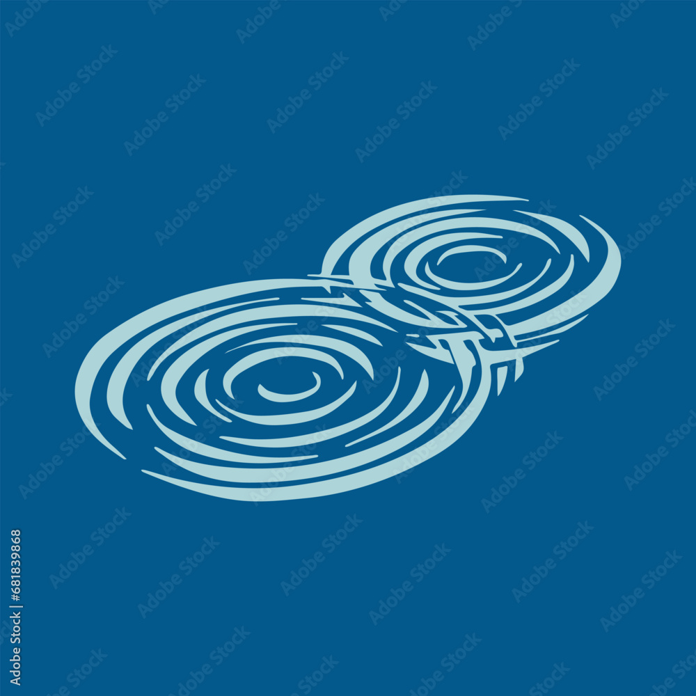 Fototapeta premium Hand drawn whirlpool logo. Vector illustration