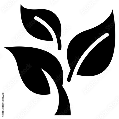 tree environment nature seedling plant growing solid glyph