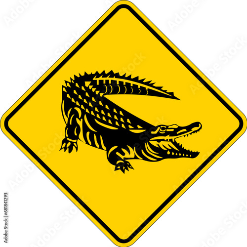 Alligator Sign, Alligator Area Sign