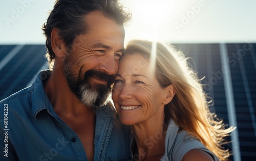 Happy middle aged married c...
